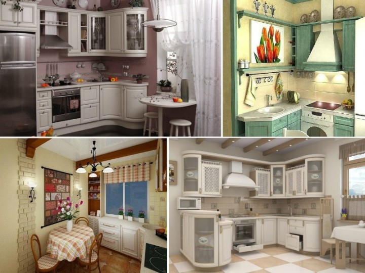 Bucătărie mică și confortabilă: Foto și design interior