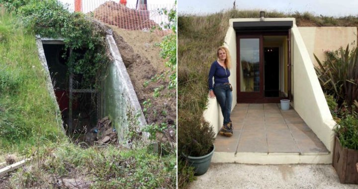 Britanicii au transformat un buncăr abandonat al celui de-al doilea război mondial într-o casă confortabilă