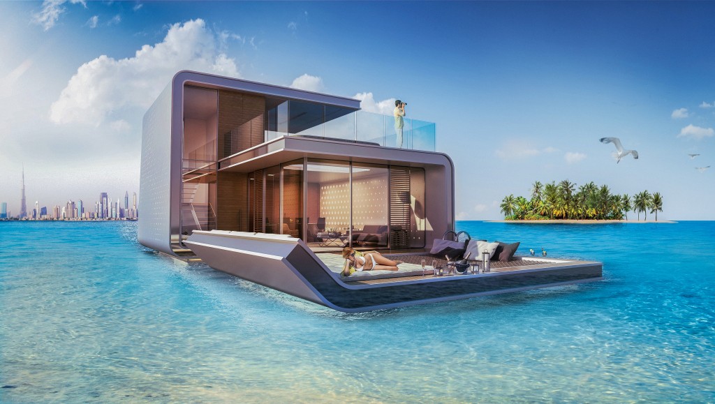 În Dubai a fost creat un proiect de casă pe jumătate scufundată, al cărui aspect este uluitor