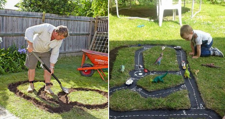 Pentru casă și grădină: tatăl virtuoz creează opțiuni grozave pentru piste de curse interesante