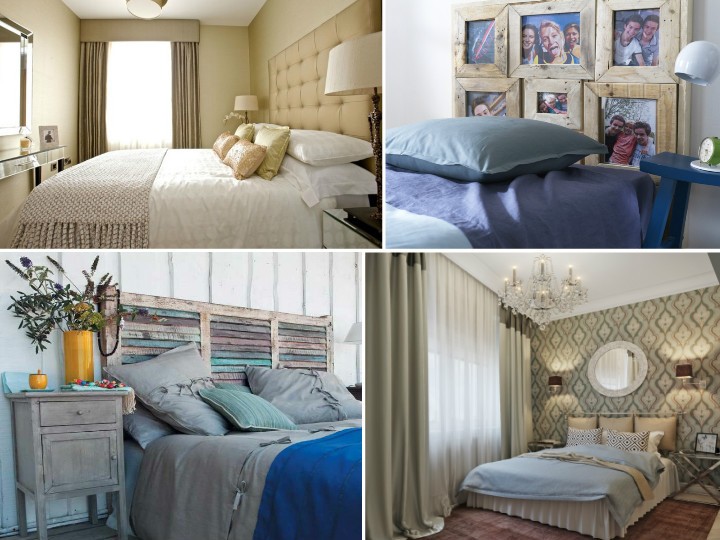 Tăblie de pat elegantă și originală pentru un pat cu propriile mâini: 5 opțiuni interesante
