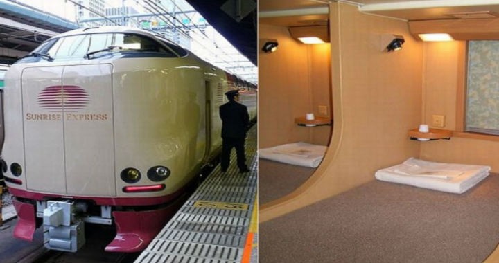 Arată ca un tren japonez obișnuit, dar locurile sale rezervate îi uimesc pe pasagerii europeni