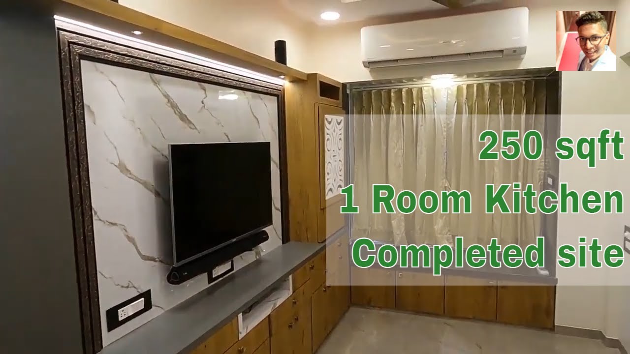 Completed site || 1 Room Kitchen Interior Design in Mumbai at Prabhadevi